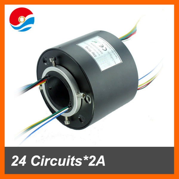 滑环组装38.1毫米24电线接触信号2 /通过滑环