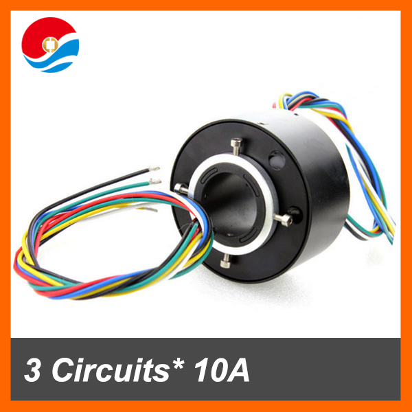发电机/电动机使用滑环10 2电路与钻孔直径1.5”(38.1毫米)