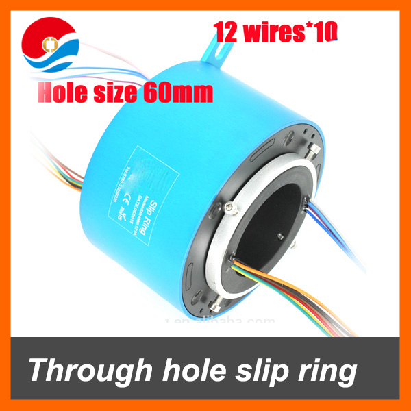 Through hole slip ring 12 wires 10A with bore size 60mm