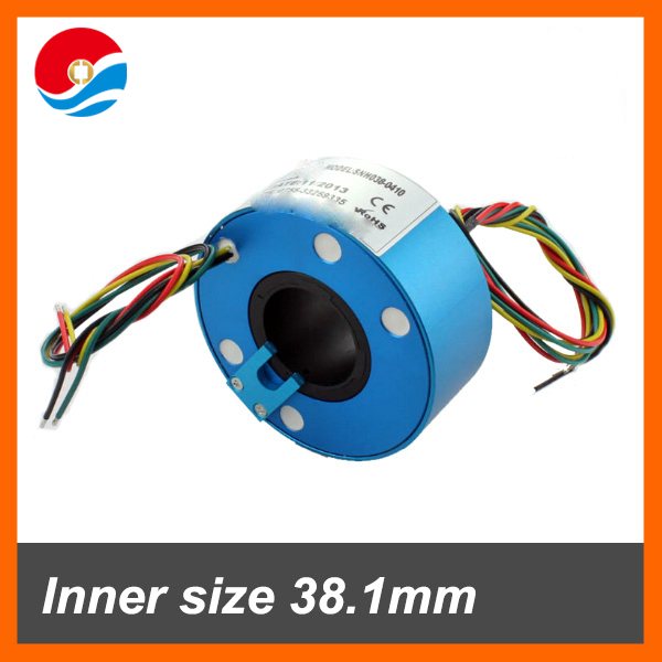 Rotary joint connector 4 wires of bore size 38.1mm (1.5'') contact ring