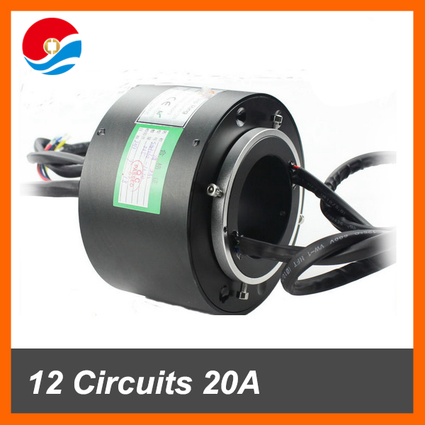 manufactory Through Bore Slip Ring 60mm 12 circuits each 20A